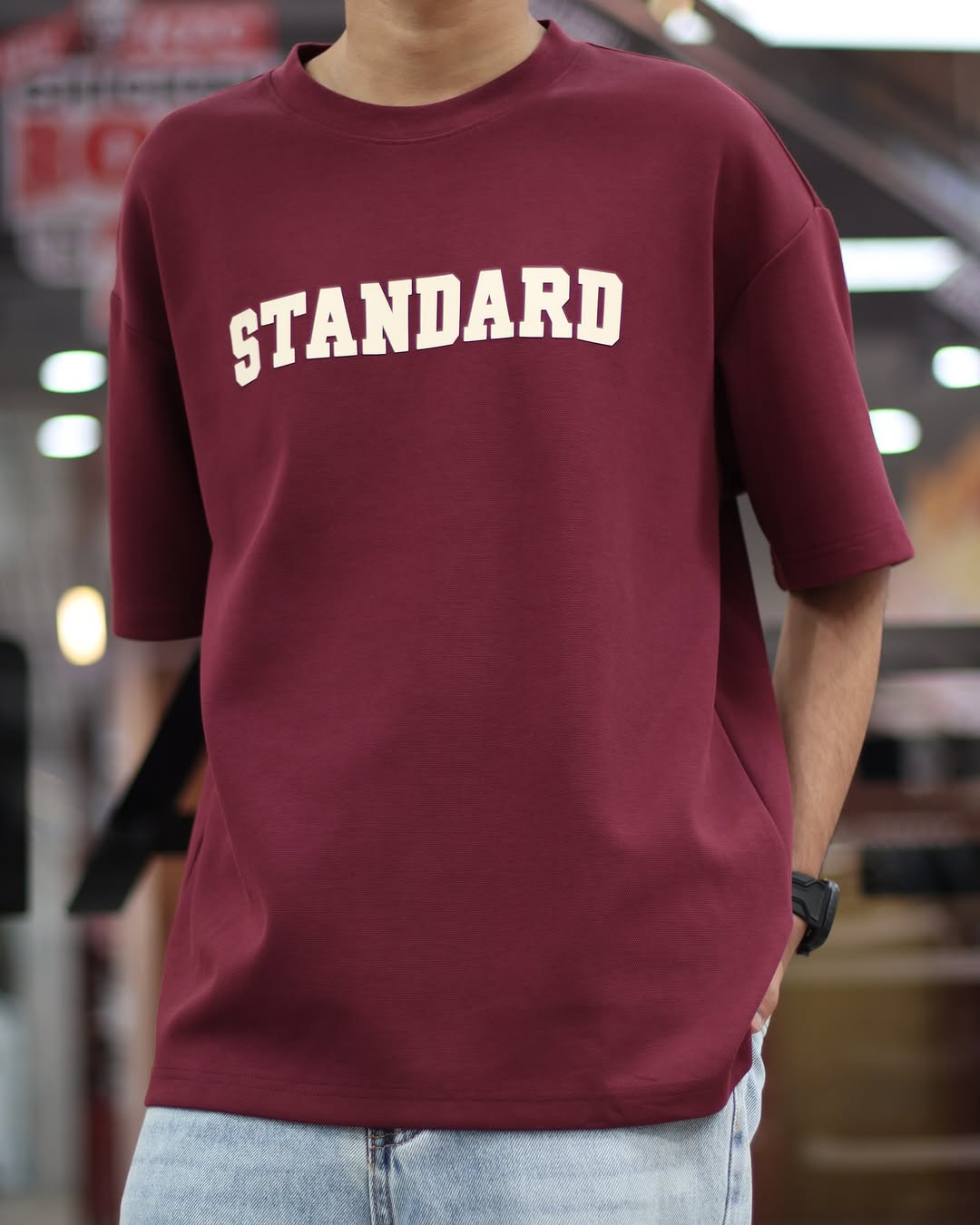 Drop Shoulder Print T-Shirt - Standard