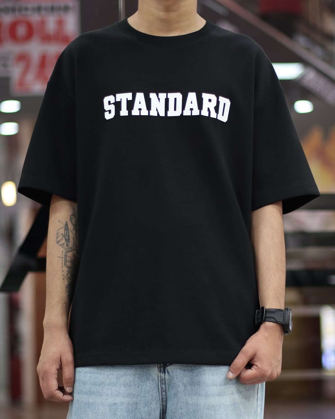 Drop Shoulder Print T-Shirt - Standard
