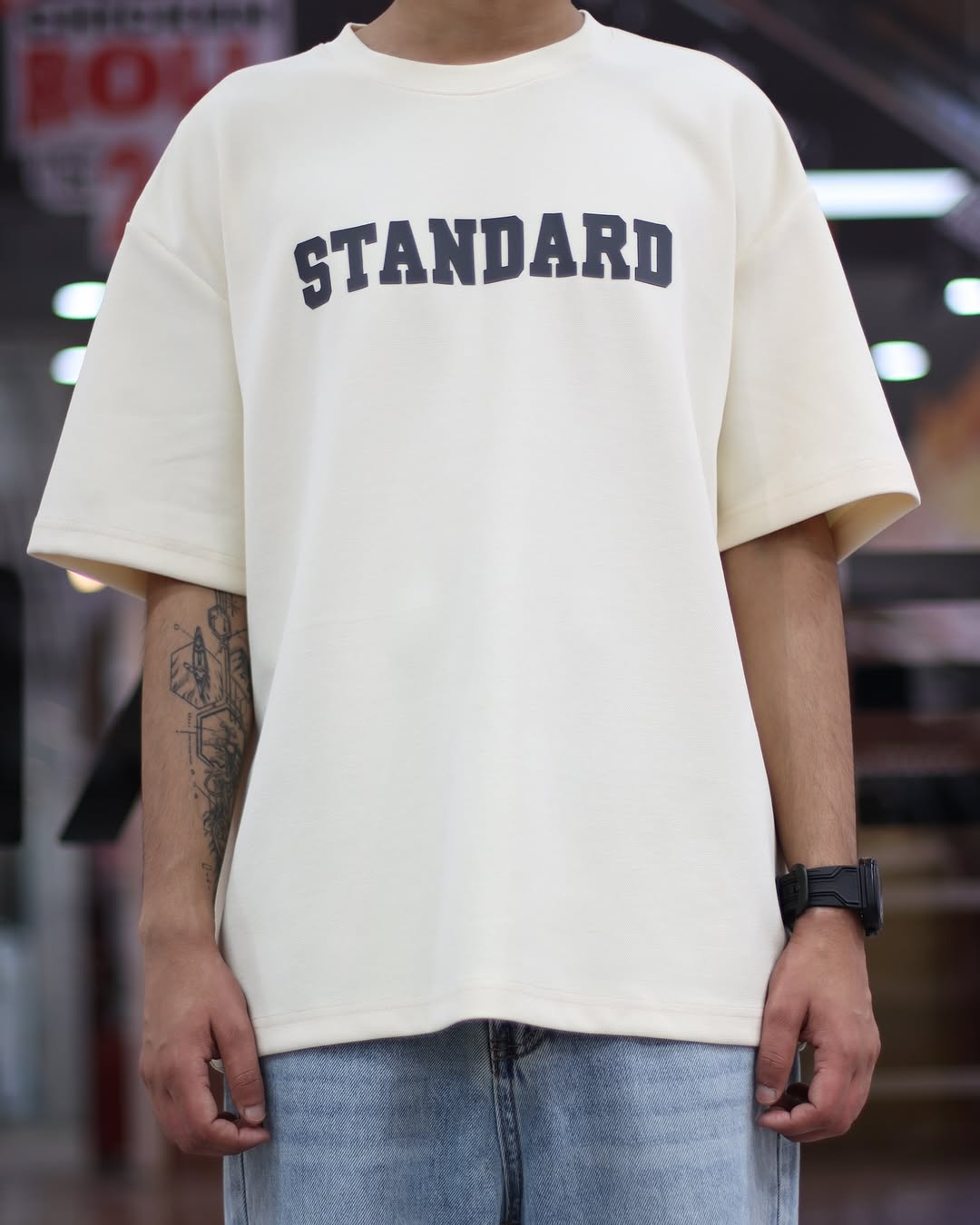 Drop Shoulder Print T-Shirt - Standard